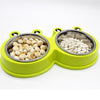 Stainless Steel Double Pet Bowl | Food & Water Bowl for Cats & Dogs