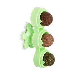 New Three-piece Catnip Ball Rotating Windmill