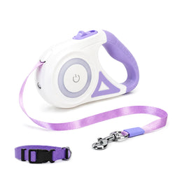 Dog Leash Retractable Leash And Dog Collar Spotlight Automatic Pet Dog Cat Traction Rope For Small Medium Dogs Pet Product