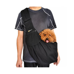 Foldable Portable Phone Holder Dog Food Bags Pet Messenger Bag Canvas Material Pet Outdoor Backpack